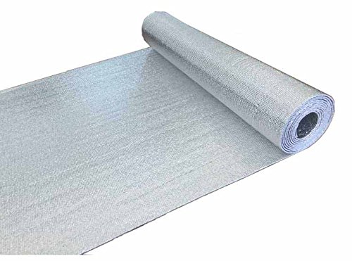 Reflective Thermal Foil Foam Insulation- (4 X 50 Ft Roll) Commercial Grade, Heat Barrier Mat, for Soundproofing, Noise Insulation, Weatherproofing Roofs, Windows, Garages, RV's, More