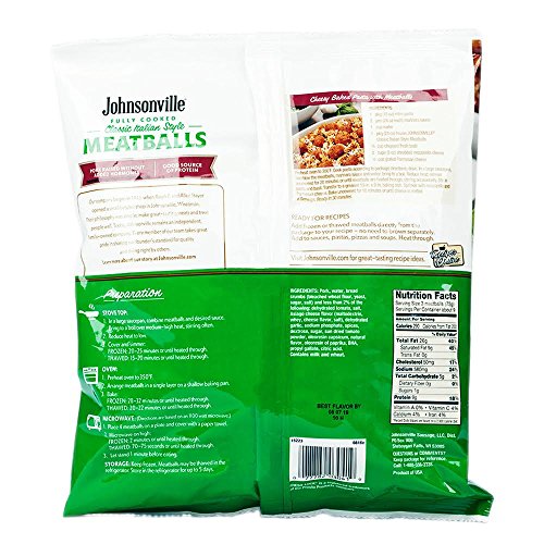 Johnsonville, Classic Italian Meatballs, 24 oz (Frozen)