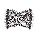 Ruihfas 2 Pcs Magic Hair Comb for Lady Women Girls Hair Styling Combs, Easy Stretch Beaded Combs Clips