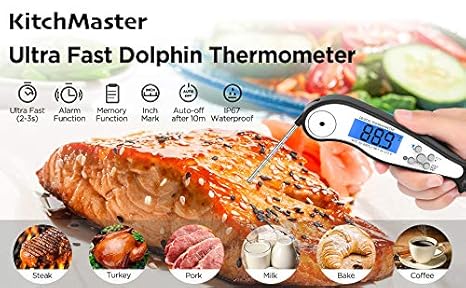 KITCHMASTER Termómetro de carne de lectura instantánea, el mejor ...