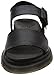 Dr. Martens Romi Y Strap Adjustable Sandal Shoe - Black Pebble Lamper - Womens - 8