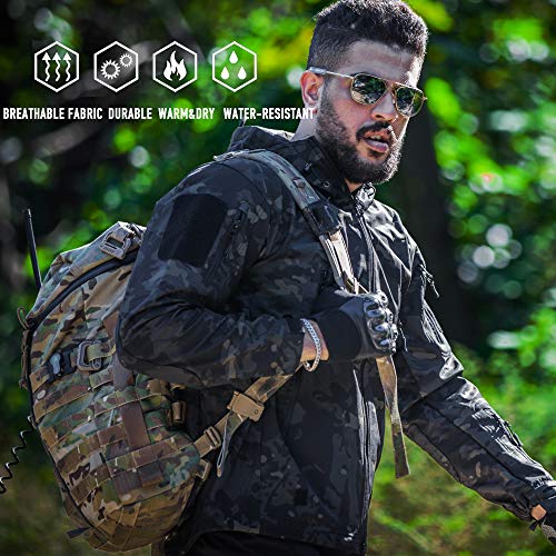 ANTARCTICA Men's Outdoor Waterproof Soft Shell Hooded Military Tactical Jacket