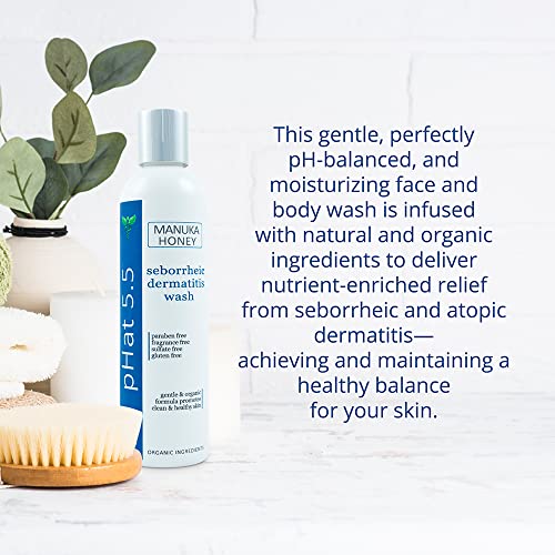 Seborrheic & Atopic Dermatitis Gentle Face Wash with Manuka Honey Natural & Organic Face