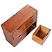 Juvale Vintage Wooden Desk Organizer with 4 Drawers (10.25 x 3.8 in.)