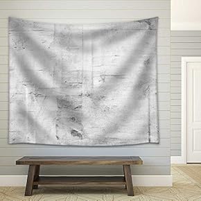 Large Concrete Wall Background - Fabric Wall Tapestry Home Decor - 51x60 inches