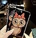 UnnFiko Case for iPhone 7 Plus, Beauty Luxury Hybrid Bling Glitter Soft TPU Gel Shiny Sparkling Owl with Candy Back Plate Cover Case for iPhone 8 Plus (Bowknot)