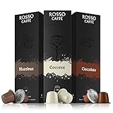 Nespresso Compatible Capsules - Island Flavors Pack (60 Pods) - Fit to All Original Line Machines - By Rosso Caffe