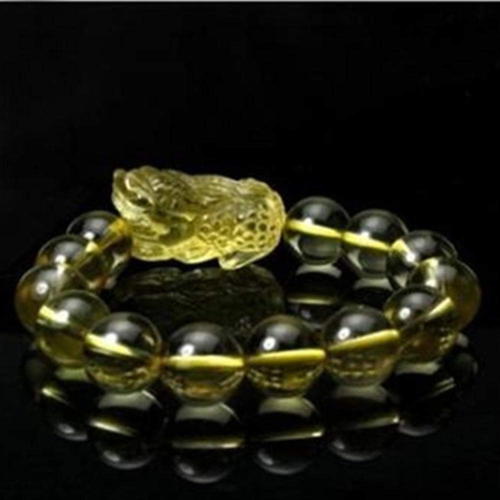 Liudaye Natural Citrine Pixiu bracelet for men and women gifts