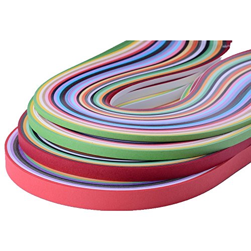 Kenefa Paper Quilling Strips Set 26 Colors 1040 Strips 3/5/7/10mmX38cm