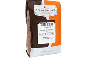 Fresh Roasted Coffee, Costa Rican Tarrazu, 2 lb (32 oz), Medium Roast, Kosher, Whole Bean