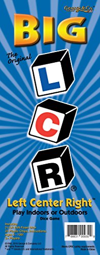 LCR Big Left Center Right Dice Game - Zip Bag (Blue) - Thumbnail 3