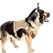 yisibo Comfortable Molle Tactical Dog Harness Military K9 Working Water-Resistant Hiking Dog Vest with Handle,Large (27.5