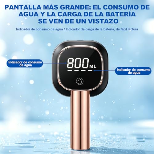 Eynshoo Dispensador de Agua Garrafon Plegable 2 en 1 Bomba Electrica | Despachador Automatico USB Recargable con Pantalla LED. Ideal para Mesa y Cubeta