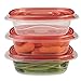 Rubbermaid TakeAlongs 2.9 Cup Sandwich Food Storage Container, Pack of 10