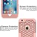 iPhone 6S Case, Pandawell™ Hybrid Heavy Duty Shockproof Case with Dual Layer [Hard PC+ Soft Silicone] Impact Protection for Apple iPhone 6 / 6S 4.7 inch (Rose Gold/Bling)