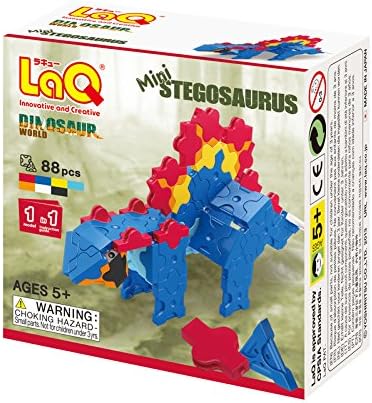 LaQ Blocks LAQ001795 Mini Stegosaurus - 2.12 oz.