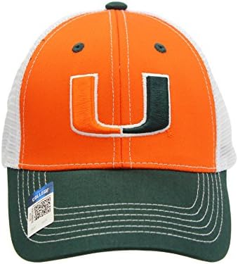 NCAA Eliminator Mesh Trucker Snapback (University of Miami - Hurricanes)