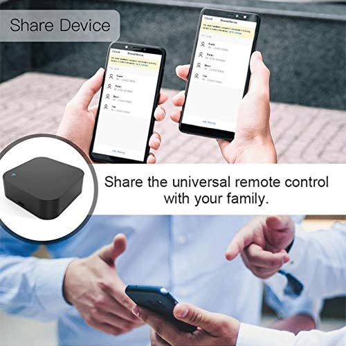 WIFI IR Remote Control Hub Smart Home Universal IR Blaster Repeater Hub con sensor de temperatura y humedad Control remoto inalmbrico a travs de Smart LifeTuya APP Compatible con Alexa Google Home
