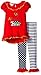 Bonnie Jean Little Girls' School Appliqued Knit Hi Low Leggings Set