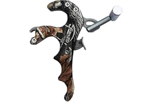 JIANZD Compound Bow Release 3/4Finger 360° Rotatable Aluminum Alloy Archery Trigger Synapse Hammer Throw Release Assistant