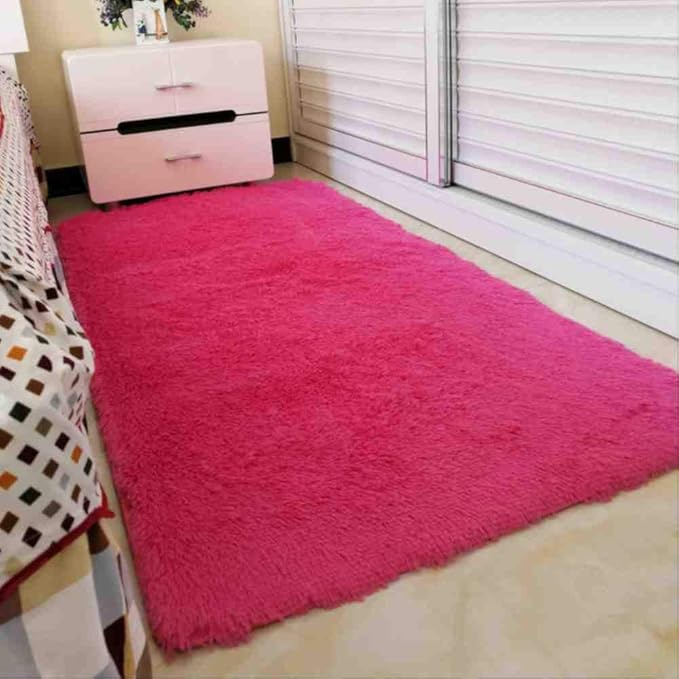 JYIP Alfombra Alfombra Peluda de Felpa Larga Alfombra para Sala de