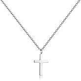 Joxevyia Cross Necklace for Women 14K Gold Cubic Zirconia Cross Necklace Elegant Crystal Cross Pendant Simple Faith Jewelry Easter Gift for Women