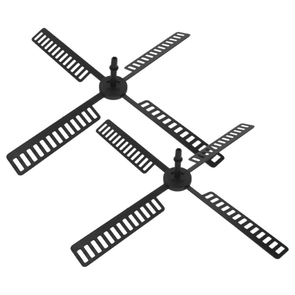 PRETYZOOM DutchWindmill Fan, 2 Sets Plastic Windmill Leaf Garden Windmill Replacement Fan DutchWindmill Model Fan Parts Outdoor Garden Windmill Accessories