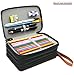 YOUSHARES PU Leather Handy Multi-layer Large Zipper Bag with Handle Strap