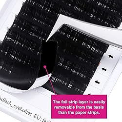 Flat Lash Extensions D Curl 0.15 Ellipse Classic