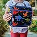 LONECONE Kids' Insulated Lunch Box - Cute Patterns for Boys and Girls, Fossil Fuel, Standard with Buckle