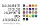 AMMAZE 3D PEN FILAMENT REFILLS 1.75mm ABS 361 Linear Feet 140 STENCILS 22 Colors 3D Printing Plastic (4 FLUORESCENT & 2 GLOW IN THE DARK) Individually Vacuum-Sealed For Doodle Arts & Crafts Making