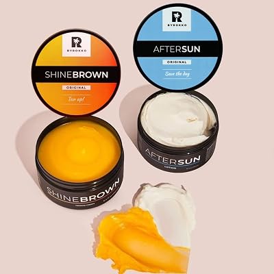 BYROKKO Original Shine Brown Tan Cream 190ml + Cooling After Sun 180ml