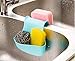 Dhrob Double Sink Caddy Saddle Style Kitchen Organizer Storage Sponge Holder Rack Too A variety of color random delivery