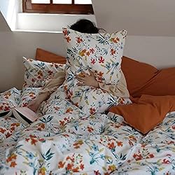 Luxlovery Botanical Floral Comforter Set King