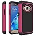 Samsung Galaxy Express 3 Case, CoverON [HexaGuard Series] Slim Hybrid Hard Phone Cover Case for Samsung Galaxy Express 3 - Hot Pink/Black