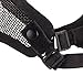 Coxeer Tactical Airsoft Mask Striker Steel Metal Mesh Lower Half Face Mask (Two Belt Black)