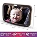 Baby Rear View Mirror for Rear Facing Infant Car Seat – Headrest Mount Shatterproof Non Slip Baby Mirror for Car for Backseat View – Child Safety Baby Essentials for Registry – Bonus Cleaning Cloth