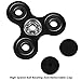 [2 Pack] Qoosea Fidget Hand Spinner Stress Reducer EDC ADHD Toy Metal Bearings Bricks Relief Hands Toy High Speed Decompression Focus Triangle Plastic Gift for Children Adults - White+Black