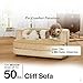 Enchanted Home Pet Cliff Bed Ultra Plush Pet Bed, 34.5” L by 22.5” W, Grey