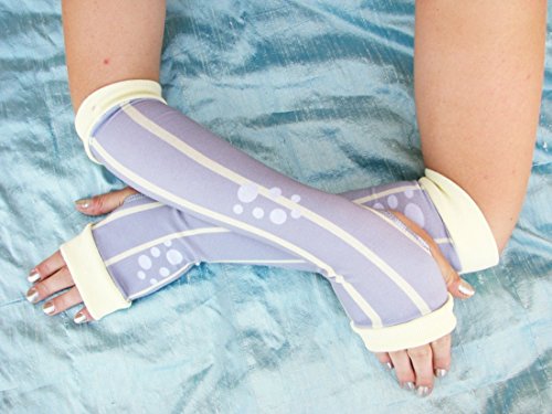 Derpy Pony gray yellow stripes arm warmers gloves