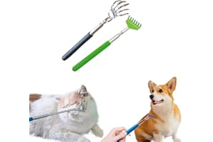 2-Pack Pet Interactive Touch Therapy Toys for Cats & Dogs, Telescopic Pet Massage Stick for Training, Bonding, Socialization,