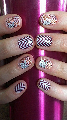 Jamberry Nails - Boysenberry Chevron
