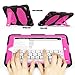 SEYMAC iPad Mini Case for iPad Mini 5 2019/ Mini 4 2015, Shockproof Sturdy Kids Protective Case with Screen Protector, Rotating Kickstand,Handle Strap for iPad Mini 5th/ Mini 4th Gen, Pink