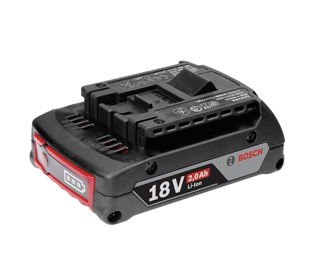 Bosch GBA 18 V 2.0 AH M-B Einschubakku 2607336906 , Black