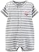 Carter's Baby Boys' Striped Romper (Baby) - All Star - 3 Months