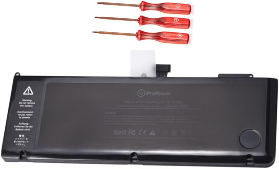 iProPower 7200mAh A1321 Laptop Battery for MacBook Pro A1321 A1286 15&rdquo; inch [Only 2009 2010 Version] High Capacity Replacement Battery 10.95V 73Wh