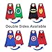 RioRand Cartoon Dress Up Costumes Double-sided capes 4pcs Capes 8 pcs Masks 6pcs Wristbands for Kids