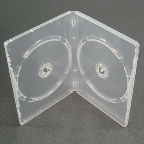 Amaray DVD Case CLEAR side by side 14mm (5)