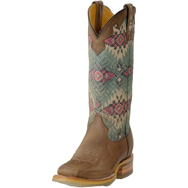 Bottes Western Ariat Futurity Boon – Cognac & Lime – Taille 9 – Femme – Neuves