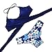 GAOGE Womens Push up Padded Bikini Tie Side Swimwear Bathing Suit Set Tow Piece